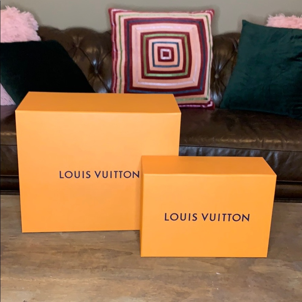 Large and medium magnetic Louis Vuitton boxes